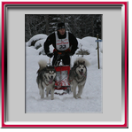 Jean-michel avec Everest et Amarok - Les Contamines 2007