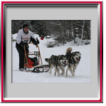 Christophe avec Bly (un bb d'Orion) - Les Contamines 2007
