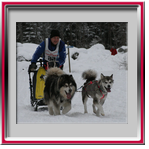 Denis avec Valmy et Kimi - Les Contamines 2007