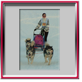 Sandrine avec Orion, Vintuka et Lady - Alpe du grand serre 2006