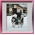 Philippe avec Tonka et Pouky - Alpe du grand serre 2006