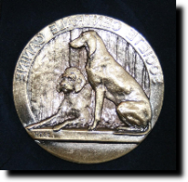 M�daille de bronze de la SCC d�cern� � Sandrine et aux chiens qu'ils ont obtenu au Championnat AMCF - Alpe du grand serre 2009